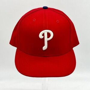 MLB Philadelphia Phillies New Era 59 FIFTY Size 7 3/8 Red Authentic New With Tag